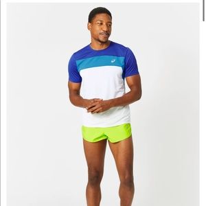 NWOT/ASICS Men's Core 3" Split Short/Lime/ M